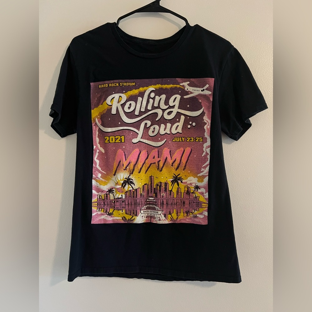 Unisex Rolling Loud 2021 Miami Graphic T-Shirt